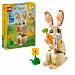 LEGO Creator 3in1 Häschen - Tierfigur umbaubar in EIN Lama oder eine Robbe – Spielset mit Minifiguren - Kreatives Spielzeug für Mädchen und Jungen ab 8 Jahren – Kinder Geschenk zum Bauen 31162 Angebot bei HelloDeals