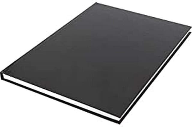 Skizzenbuch K-5564 Kangaro A4 blanko Hardcover 80 Blatt 100g schwarz A4 Schwarz