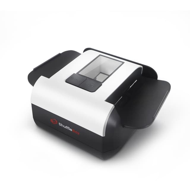 Shufflebox S1 automatischer Kartenmischer mit 2000mAh wiederaufladbarer eingebauter Batterie, 2-Deck-Ultra leise Shuffling-Maschine