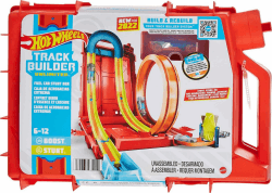 Hot Wheels Autorennbahn Benzinkanister, Stunt-und Rennaction für Spielzeugautos, mit Looping Track, Aufbewahrungsbox, Auto Spielzeug, Spielzeug ab 6 Jahre, HDX78 Angebot bei HelloDeals