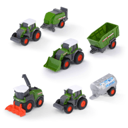 Dickie Toys – Fendt Micro Team (9 cm) – Traktor-Set mit Anhänger, Original Fendt, zufällige Auswahl, für Kinder ab 3 Jahren, Mehrfarbig Angebot bei HelloDeals