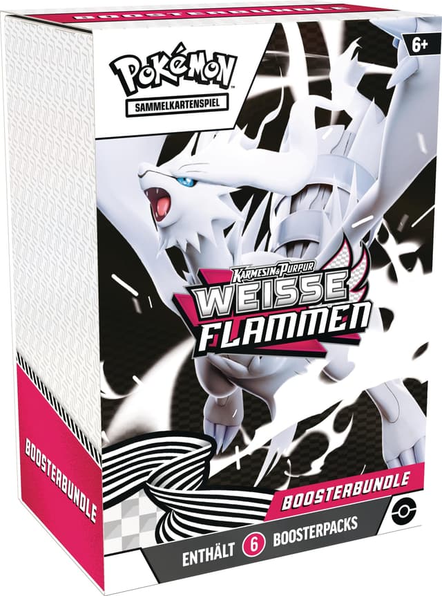 Pokémon-Sammelkartenspiel: Boosterbundle Karmesin & Purpur – Weiße Flammen (6 Boosterpacks)