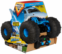 Monster Jam Megalodon Storm, RC Truck, Amphibienfahrzeug in Hai-Optik für Land und Wasser, Maßstab 1:15 - kinderleichte Bedienung, ab 4 Jahren Megalodon Storm RC Angebot bei HelloDeals