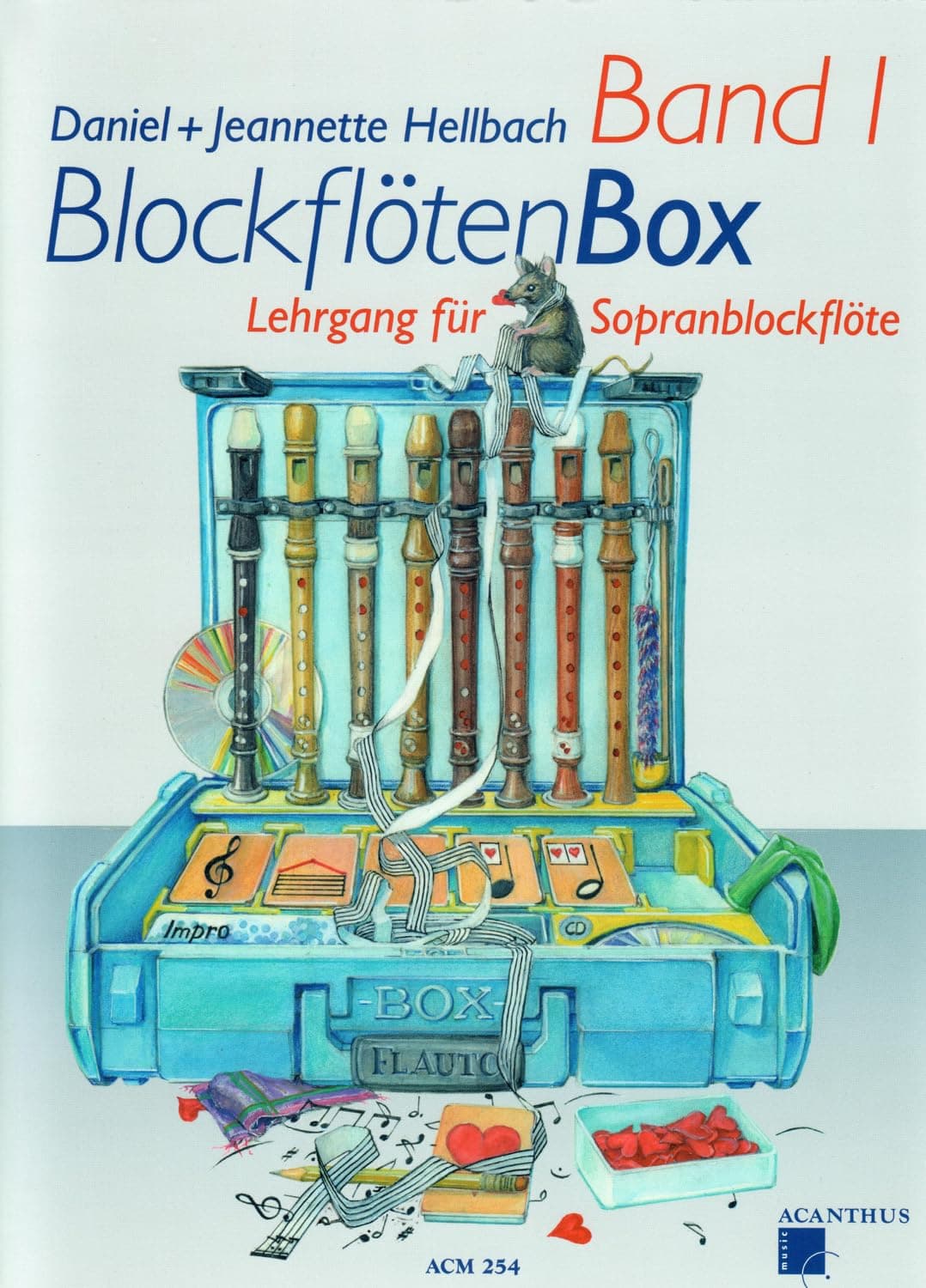 Acanthus Music "Blockflötenbox Band 1 (+Online Audio) – Daniel Hellbach – Lehrgang für Sopranblockflöte