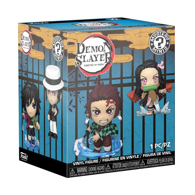 Funko Mystery Mini - Demon Slayer - 1 of 12 to Collect - Styles Vary- Vinyl-Sammelfigur - Geschenkidee - Offizielle Handelswaren - Spielzeug Für Kinder und Erwachsene - Anime Fans und Display Mehrfarbig Einheitsgröße