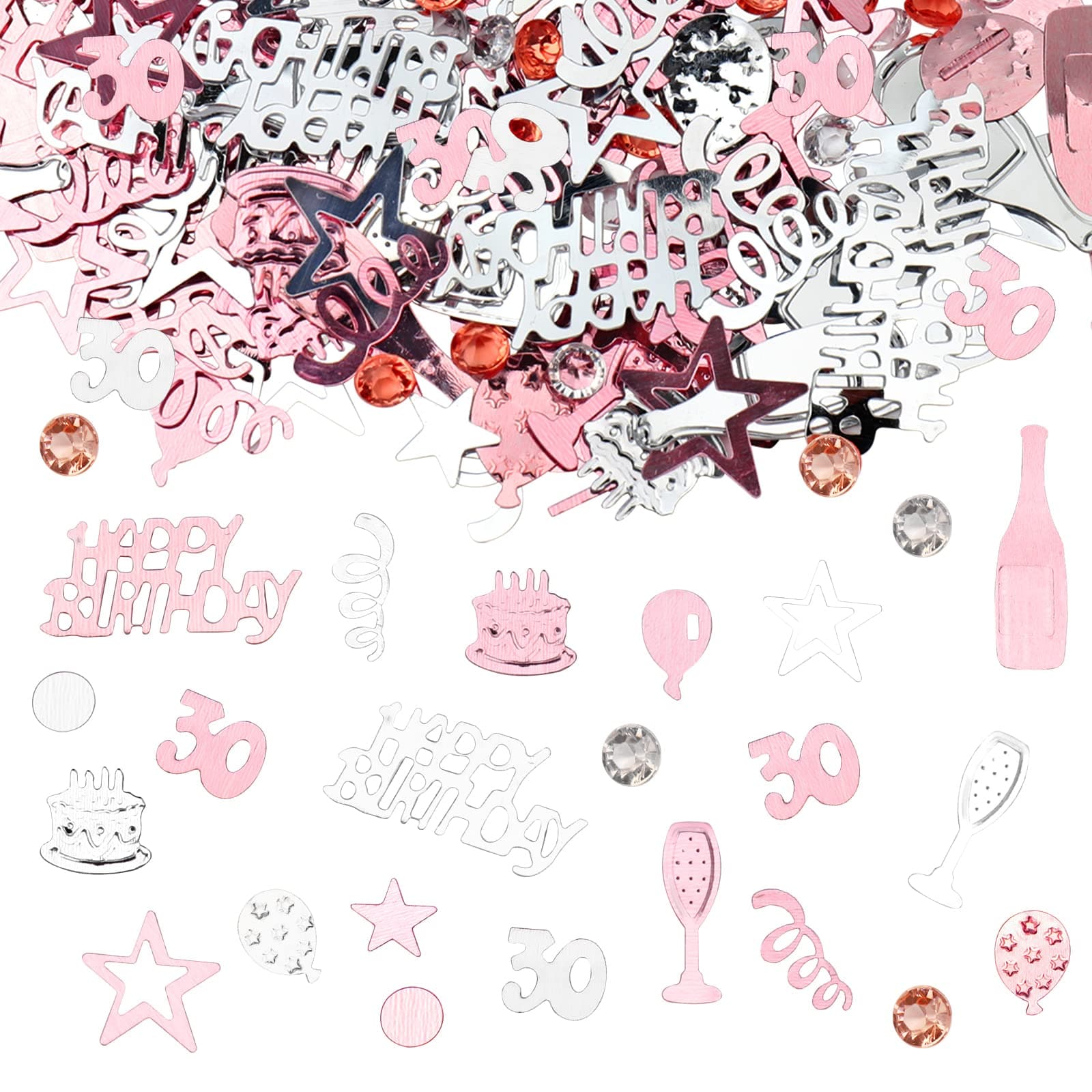 GoldRock Konfetti 30 Geburtstag Frauen Deko Rosegold,500 Stk Konfetti 30. Geburtstag,Streudeko 30 Geburtstage Deko,Deko 30 Geburtstags Frau Männer,Tischdeko 30 Geburtstage,Geburtstagsdeko 30 Jahre Rosegold 30 Geburtstag Konfetti