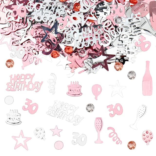 GoldRock Konfetti 30 Geburtstag Frauen Deko Rosegold,500 Stk Konfetti 30. Geburtstag,Streudeko 30 Geburtstage Deko,Deko 30 Geburtstags Frau Männer,Tischdeko 30 Geburtstage,Geburtstagsdeko 30 Jahre Rosegold 30 Geburtstag Konfetti
