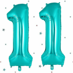 UDRKFOPK Grün Luftballon 11,Zahlen Luftballon Grün,40 Zoll Grün Folienballon 11,101cm Grün Zahlenballon 11 Helium Ballon Luftballon 11 Geburtstag für Geburtstagsdeko Kinder Mädchen Junge Grün zahl 11 Angebot bei HelloDeals