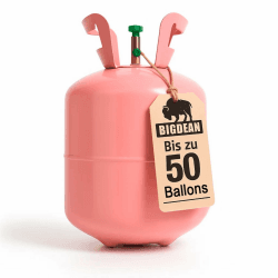 Ballongas – Helium Balloon Gas für bis zu 50 Luftballons – Helium Gasflasche XXL Angebot bei HelloDeals