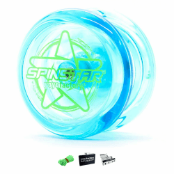 YoyoFactory SPINSTAR Yo-Yo - BLAU (Ideal für Anfänger, Moderne Leistung YoYo, Schnur und Anleitung Enthalten) Angebot bei HelloDeals