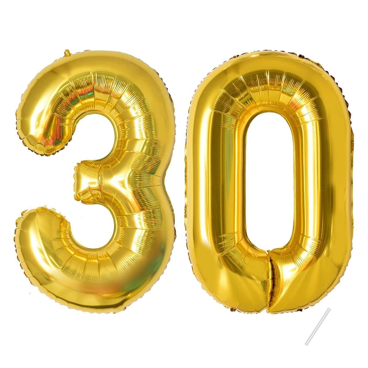 Geburtstag zahlen luftballon 30 jahre | Folienballon Gold- Folienballon in 40"-101cm Geburtstagsdeko - Ballon Zahl Deko zum Geburtstag fliegt mit Helium für Männer Frauen 30.Geburtstagsparty Jubiläum 30 Gold