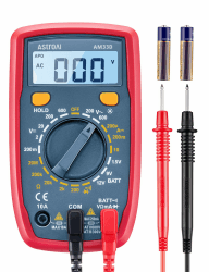 AstroAI Digital Multimeter voltmeter strommessgerät Tester Messung von AC/DC Spannung, DC Strom, Widerstand, Diode, Kontinuität Messinstrument mit großes LCD-Anzeige und Hintergrundbeleuchtung,Blau Angebot bei HelloDeals