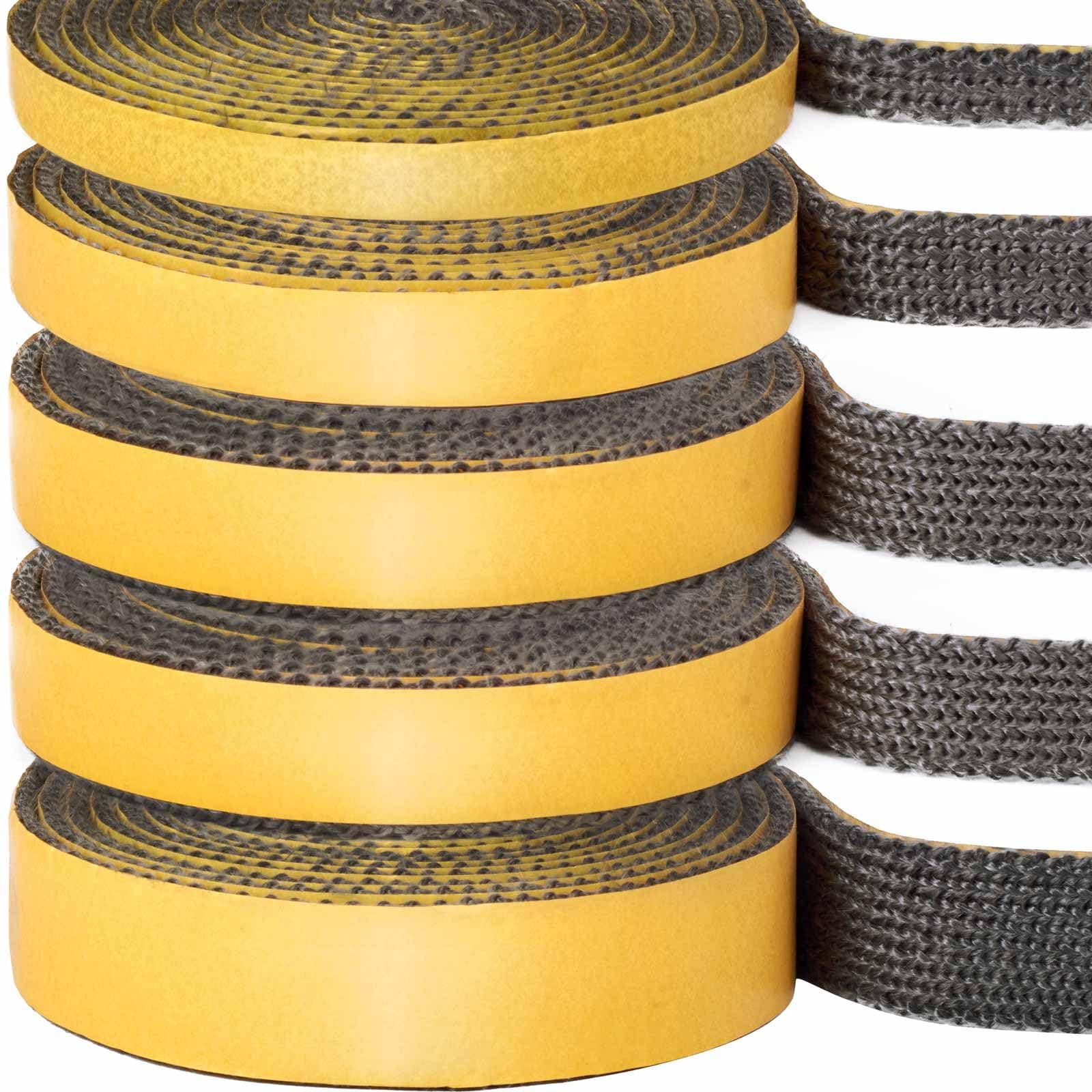 YOCCEK Kamindichtung Ofendichtband Selbstklebend Kamin Ofenrohr Dichtband Dichtung für Kaminofen Kamintür Smoker Ofendichtschnur Feuerfestes Dichtungsband (3mm x 10mm x 2m) 3mmx10mmx2m