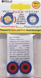 Rela Toilettensitz-Stoppeinsätze, um ein Verrutschen des Toilettensitzes um 6 mm bis 8 mm zu verhindern Angebot bei HelloDeals