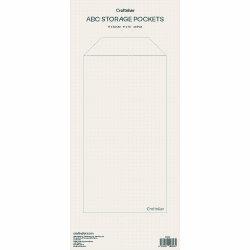 Craftelier - Set mit 20 transparenten Umschlägen für Altersgruppen, Stempel oder andere Bastelarbeiten | Maße: 15,24 x 33,02 cm (6 x 13 Zoll), weiß Angebot bei HelloDeals