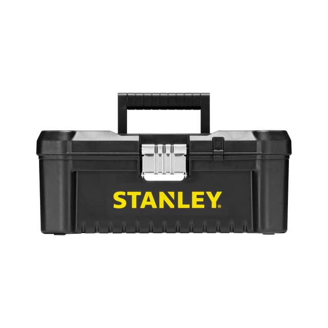 Stanley Werkzeugbox/Werkzeugkoffer (12.5", 32x18.8x13.2cm, Werkzeugkasten mit Metallschließen, Organizer für Kleinteile und Zubehör, entnehmbare Trage) STST1-75515 12.5" Metallschliesse