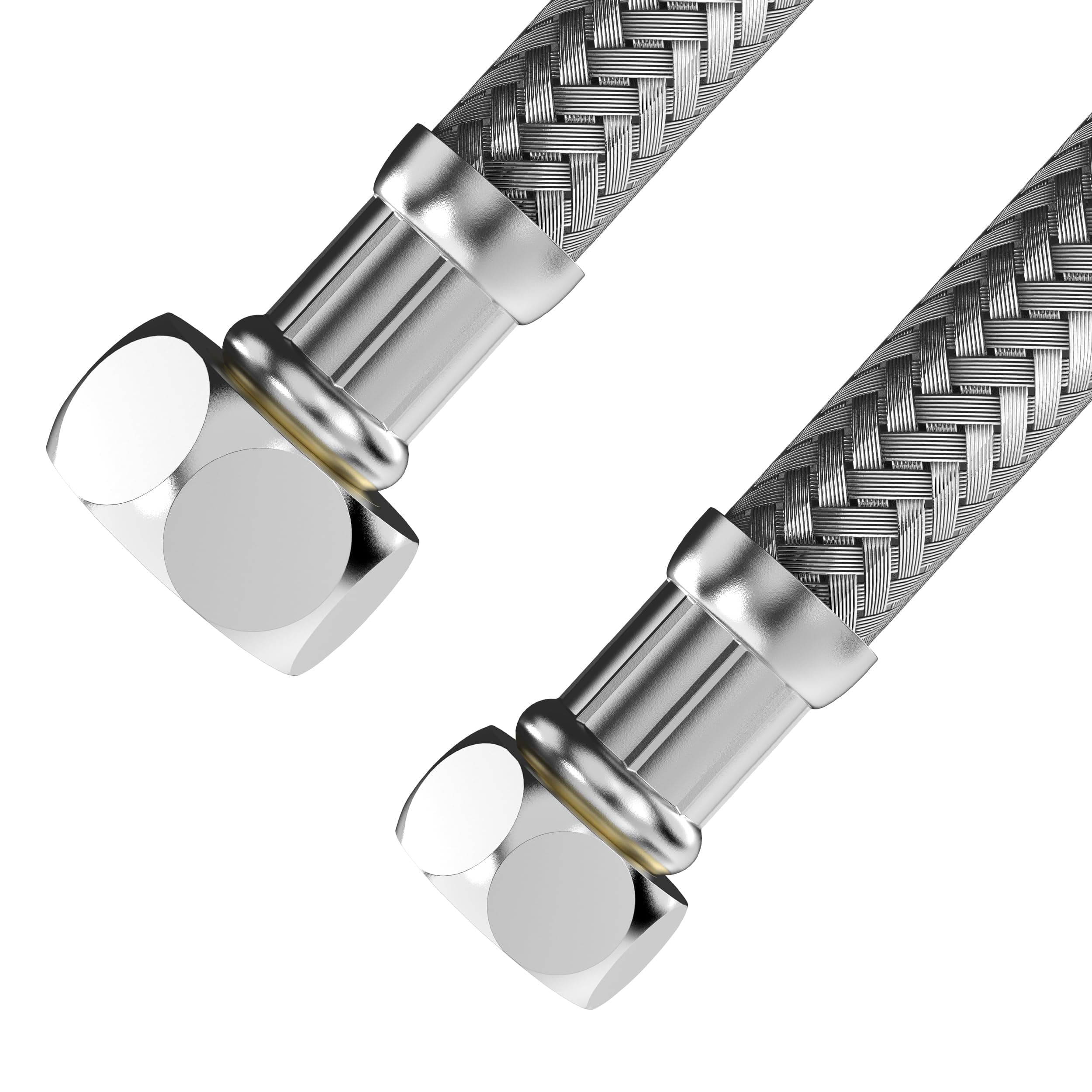 VARIOSAN Flexschlauch 17536, 3/8" ÜWM x 1/2" ÜWM, 300 mm, Edelstahlmantel, DVGW zertifiziert, Trinkwasser, flexibler Panzerschlauch 30 cm 3/8 Üwm X 1/2 Üwm