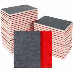 24 Stück Schleifschwämme Set, 80-3000 Körnung Nass-Trocken-Schleifpapier, Flexibler Schleifschwamm Holz, Professional Schleifpads für Metall, Holz, Farbe, Spachtelmasse, Autokarosseriereparatur Mix Angebot bei HelloDeals