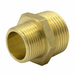 VARIOSAN Reduziernippel 13293, 1" x 3/4" AG/AG, Messing, Trinkwasser geeignet 1" x 3/4" (AG/AG) Angebot bei HelloDeals