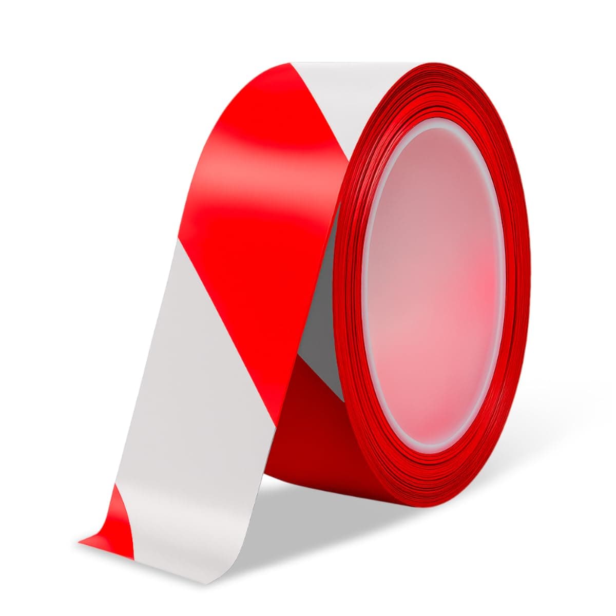 Amig - Markierungsband - Zur Abgrenzung von Gefahrenbereichen - Nicht klebend - LDPE Polyethylen - 70 mm x 200 m - Rot und Weiß 200 m Rot-Weiß