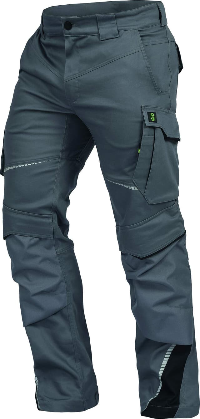 Leib Wächter Herren Flex-line Arbeitshose 50 Grau/Schwarz