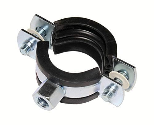 10 Stück Schraubrohrschellen Rohrschelle Stahl verzinkt (40-43 mm / 1 1/4")