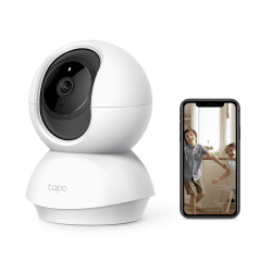 Tapo TP-Link C210 WLAN IP Kamera Überwachungskamera (Linsenschwenkung und Neigung, 3MP-Auflösung, 2-Wege-Audio, Nachtsicht zu 9m, bis zu 256 GB lokaler Speicher) Weiß/Schwarz, 1 Stück (1er Pack) 1-pack Angebot bei HelloDeals