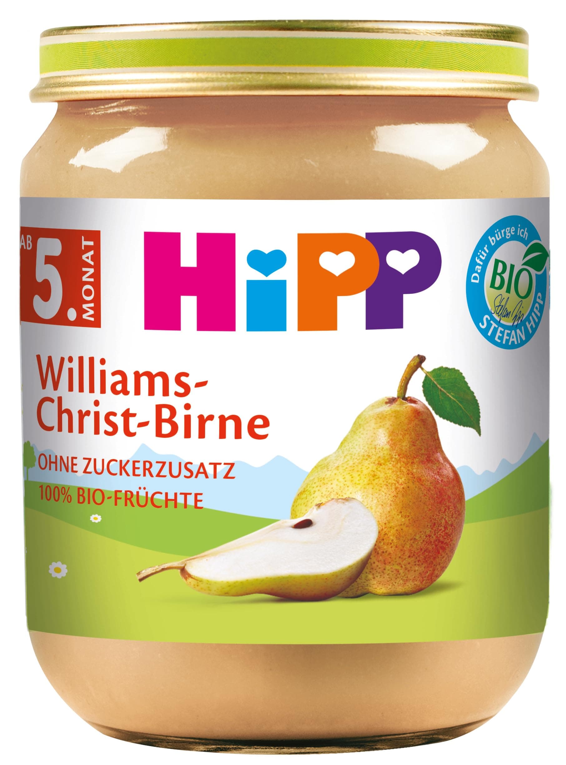 HiPP Früchte Williams-Christ-Birne, 6er Pack (6 x 125 g) Williams-Christ-Birne 125 g (6er Pack)