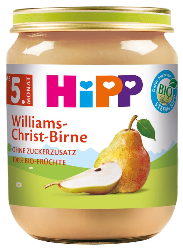 HiPP Früchte Williams-Christ-Birne, 6er Pack (6 x 125 g) Williams-Christ-Birne 125 g (6er Pack)
