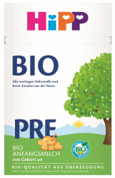 HiPP PRE Bio Anfangsmilch (4 x 600g), von Geburt an, enthält nur Lactose als Kohlenhydrat, in bester Bio-Qualität Pre BIO-Neu 600 g (4er Pack) Angebot bei HelloDeals