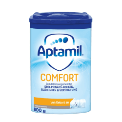 Aptamil Comfort – Spezialnahrung von Geburt an, Zum Diät Management, Bei Koliken, Blähungen & Verstopfungen, Palmöl, Milchpulver, 1x 800 g 800 g (1er Pack) Angebot bei HelloDeals