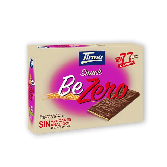 Tirma Snack BeZero 105g | Helle Milchschokolade | Kalorienarme Diät Kekse | Ohne Zuckerzusatz | Einzelne Kaffee | Diabetikerfreundlich pack of 1
