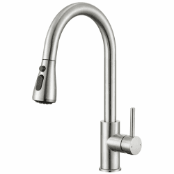 CECIPA Wasserhahn Küche mit 3 Modi, Hochdruck Küchenarmatur mit Brause Ausziehbar, Mischbatterie Küche 360° Schwenkbar, Einhebel Spültischarmatur Küche mit Hohem Bogen, Armatur Küche Edelstahl Edelstahl Gebürstet Angebot bei HelloDeals