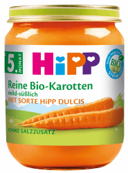 HiPP Bio Reine Karotte (6 x 125g), für Babys ab 5. Monat, ohne Salzzusatz, das Gemüse-Gläschen ideal zum Beikoststart, in bester Bio-Qualität Reine früh-karotten 125 g (6er Pack) Angebot bei HelloDeals
