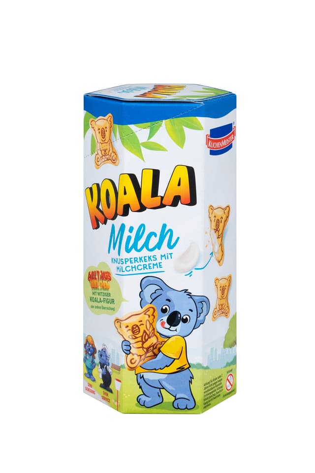 KuchenMeister Koala Kekse mit Milch Creme Füllung 75 g - Knusprige Kekse gefüllt mit zarter Milch Creme für ultimativen Nasch-Spaß (1 x 75 g) 75 g (1er Pack)