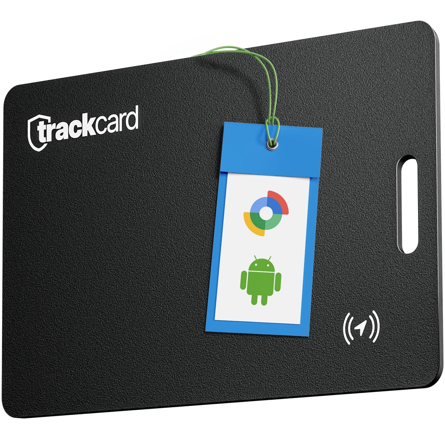 TRACKCARD® One für Android | Die Tracker Karte für Deine Geldbörse & Ausweis | Ultradünn & Kabellos Wiederaufladbar & Lauter Alarm | Offiziell kompatibel mit Google Find My & Find Hub (nur Android)