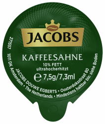 Jacobs Professional Kaffeesahne, hygienisch einzeln verpackt, für Tee & Kaffee geeignet, Tassenportion, 10% Fett, 7,5 g pro Portion, 240 Stück Angebot bei HelloDeals