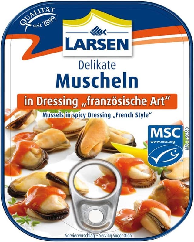 Larsen MSC Muscheln In Dressing Französische Art, 110 g
