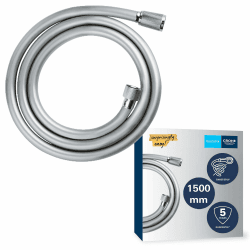 GROHE Vitalioflex, Duschschlauch 1,50m (flexibler knickfester Brauseschlauch für die Dusche, druckbeständig, universaler Anschluss, keine Dichtungsringe notwendig), chrom, 28743002 1500mm Angebot bei HelloDeals