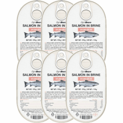 GymBeam Lachs in Salzlake - Verzehrfertiges atlantisches Lachsfilets, reich an Geschmack & Nährstoffen, aus Norwegen, glutenfrei, laktosefrei, GVO-frei (170 g (6er pack)) Angebot bei HelloDeals