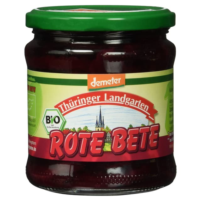 Thüringer Landgarten Demeter Bio Rote Bete, 330g, Abtropfgewicht 220g