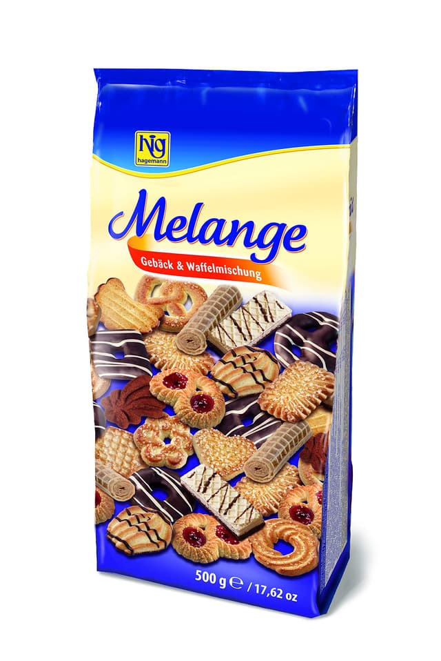 Hig hagemann Melange Gebäck Waffelmischung, Schokolade, 500 g 500 g (1er Pack)