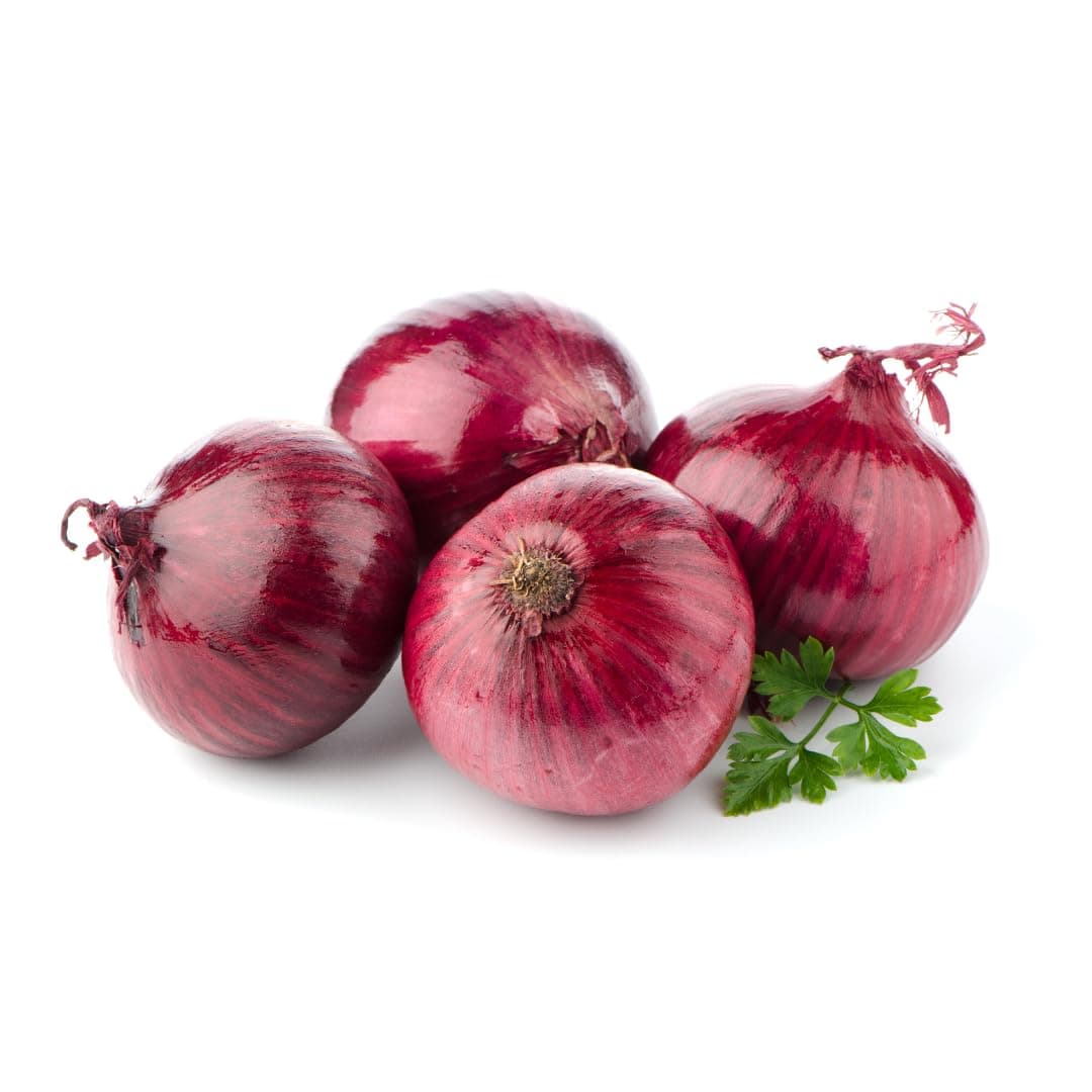 Rote Zwiebeln | Frische Rote Speisezwiebeln (2,5 KG) Konventionell 2,5 KG