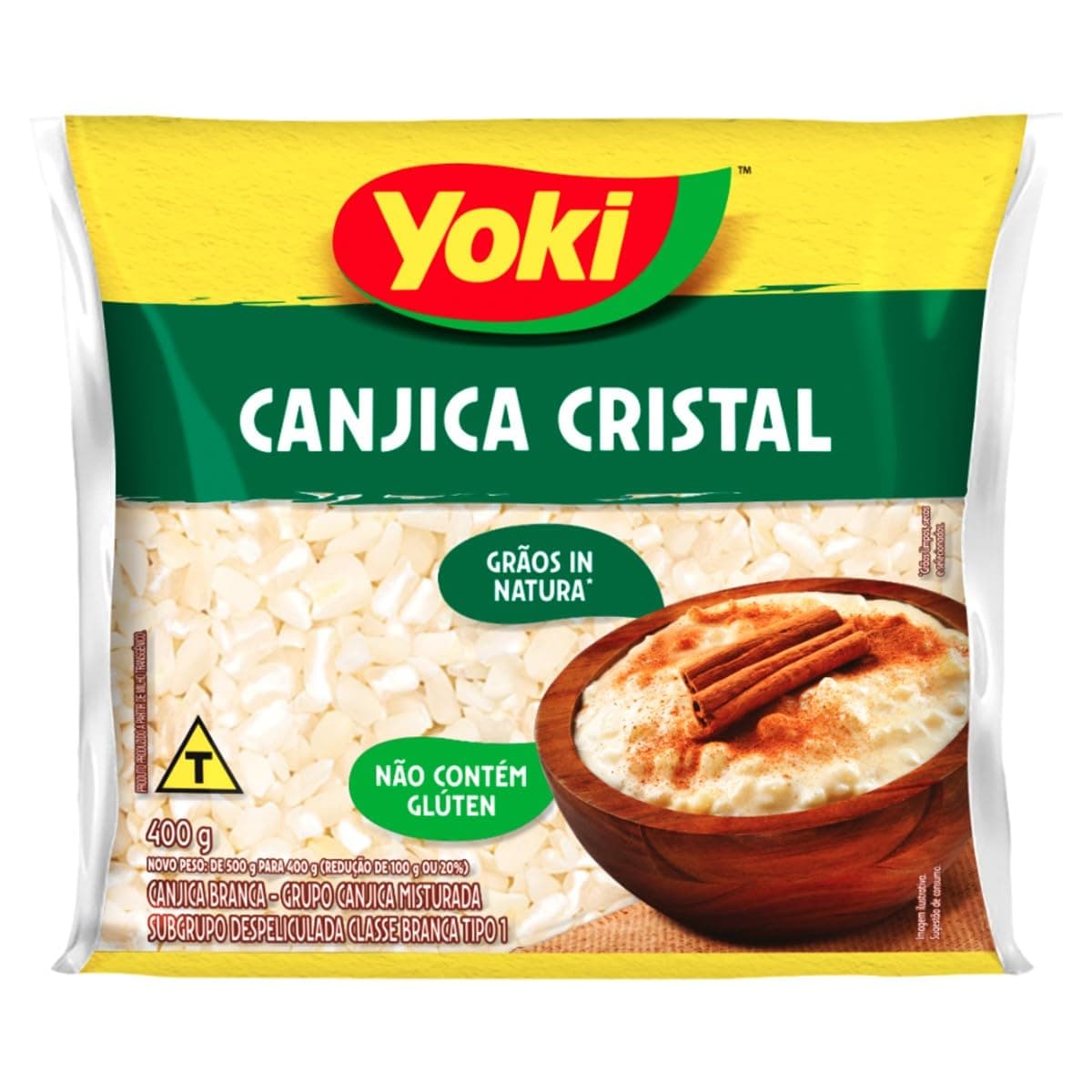 YOKI Geschälter weisser Mais - Canjica Branca 400g