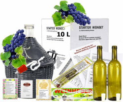 Starterset -Mach Wein selbst komplettes Weinset Wein selbermachen Weinballon (10 Liter) Angebot bei HelloDeals