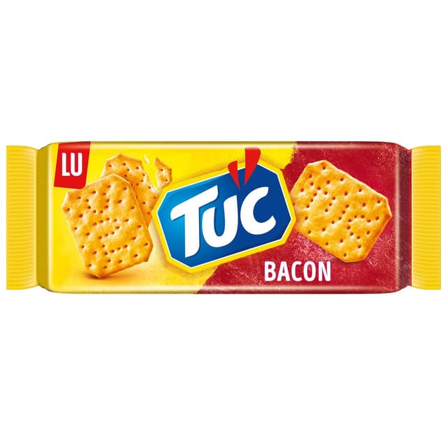 TUC Bacon – Knusprige Cracker mit Bacon-Geschmack – 100g Weizen 100 g (1er Pack)