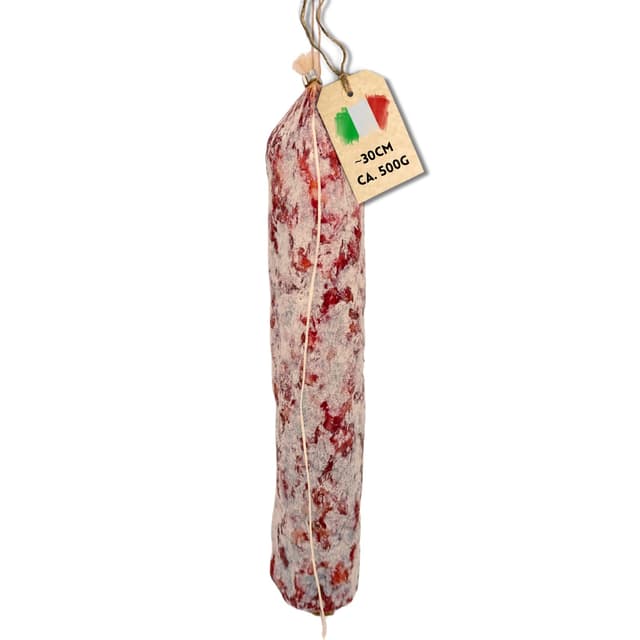 BAVAREGOLA Italienische Edelsalami „Salame Nostrano“ ganzes Stück 500g – luftgetrocknet & grobkörnig – Salami am Stück – Südtiroler Spezialität von Viktor Kofler