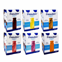 Fresubin Energy Drink - Mischkarton Hochkalorische Trinknahrung von Fresenius Kabi in 6 Geschmacksrichtungen, 300 kcal pro Flasche (200 ml (24er Pack), Mischkarton) Mischkarton 200 ml (24er Pack) Angebot bei HelloDeals