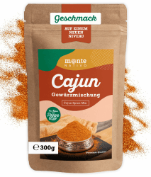 Cajun Gewürzmischung Monte Nativo (300g) - Cajun Gewürz Seasoning - Hochwertige Spices - Schonend getrocknete und aromatische Gewürze ideal zum Kochen und Würzen - Intesives Aroma und Geschmack Angebot bei HelloDeals