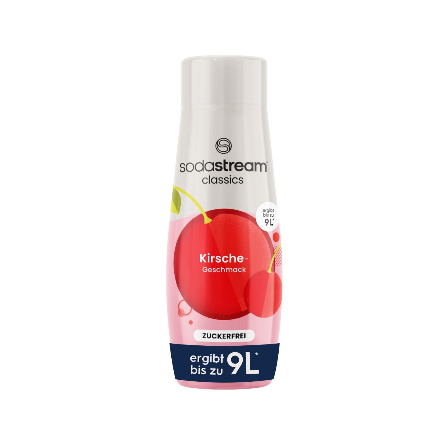 SodaStream Sirup Kirsche ohne Zucker, 1x Flasche ergibt 9 Liter Fertiggetränk, Sekundenschnell zubereitet und immer frisch, 440 ml